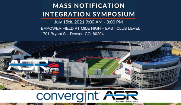 ASR Sponsors Mass Notification Symposium Denver Colorado